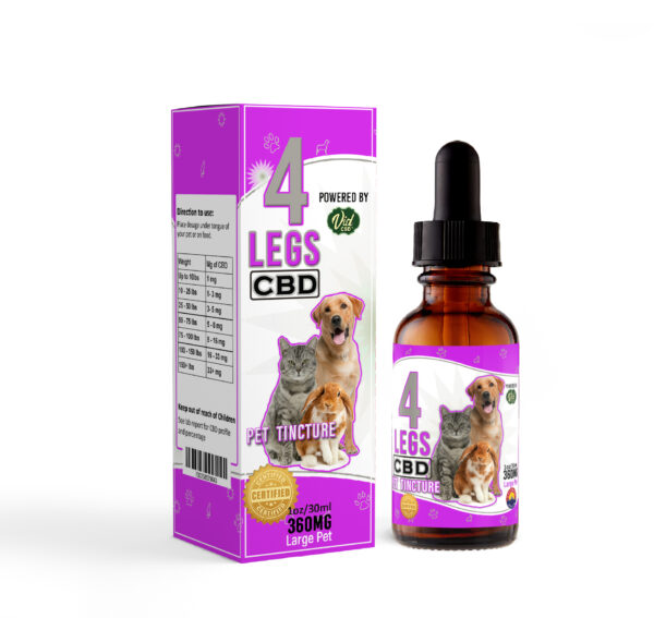 4 Legs 360mg CBD Tincture Large Pet