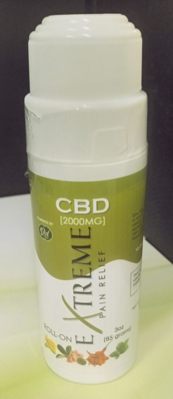 Extreme Pain Relief - Roll On 2000mg 3oz bottle