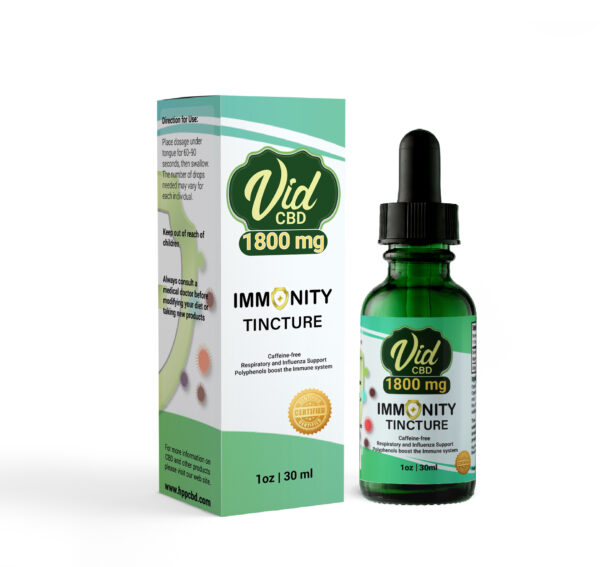 Immunity Tincture with Organic herbs and 1800mg CBD