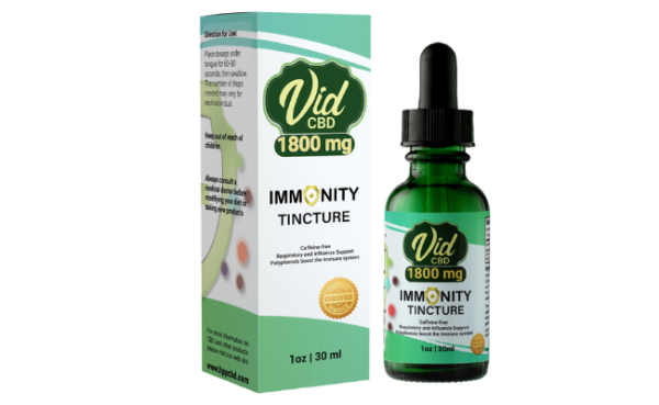 Immunity Tincture with Organic herbs and 1800mg CBD